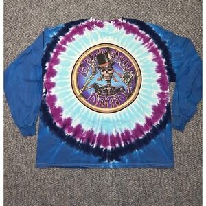 Liquid Blue Grateful Dead Tie-Dye Skeleton XXL Original 1999 Shirt